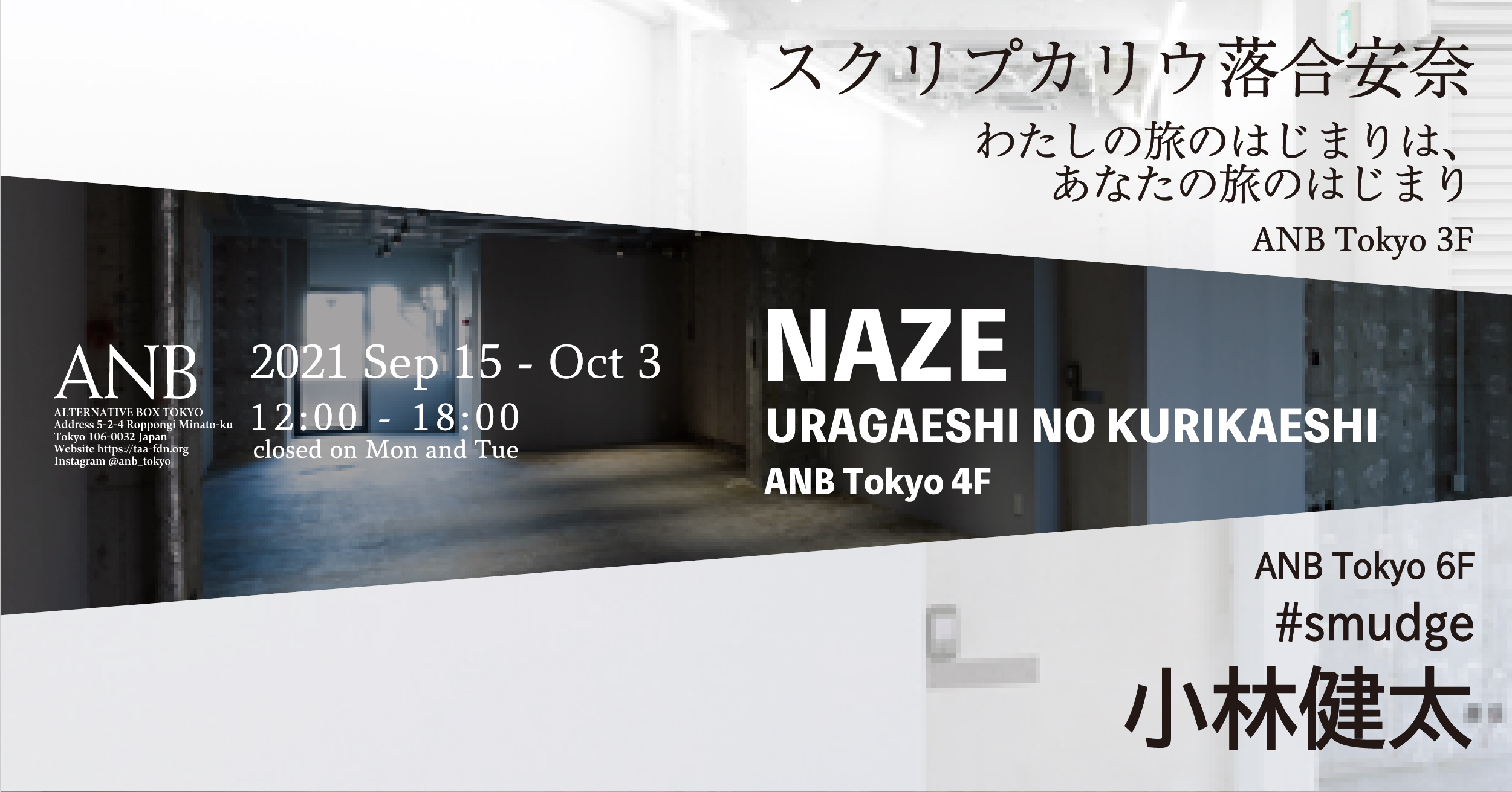 NAZE 個展 「URAGAESHI NO KURIKAESHI」 | ANB Tokyo | 一般財団法人 